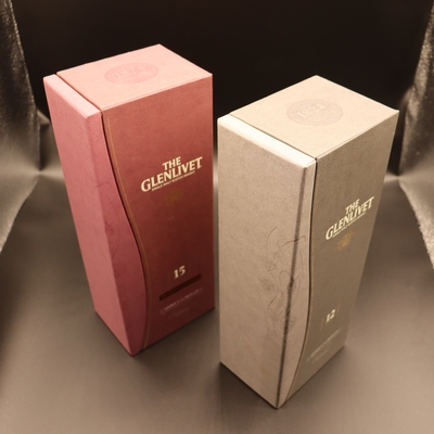 High End Leather Paper Luxury Wine Gift Box for packaging FSC ISO ROHS certificate, slide door opening