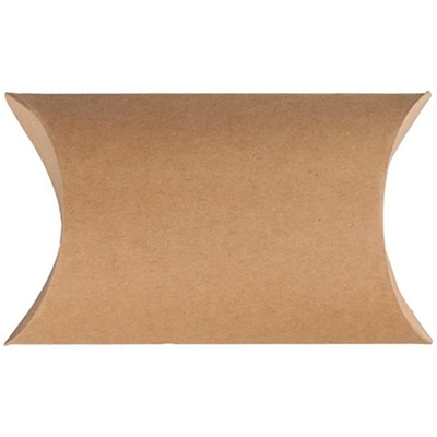 Small Kraft Paper Box , Pillow Candy Box For Wedding Favor Decoration