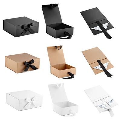 Czarne sztywne opakowanie pudełkowe, składane pudełko papierowe Samoprzylepne drukowanie offsetowe PMS UV