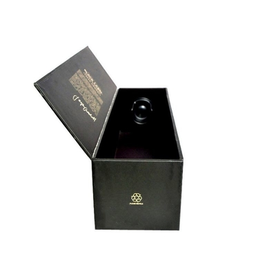Pudełka do pakowania butelek z czarnym winem z nadrukiem UV tłoczenia złotą folią