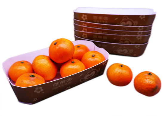 Składane pudełka do pakowania żywności, wodoodporne pudełka kartonowe na owoce Druk CMYK